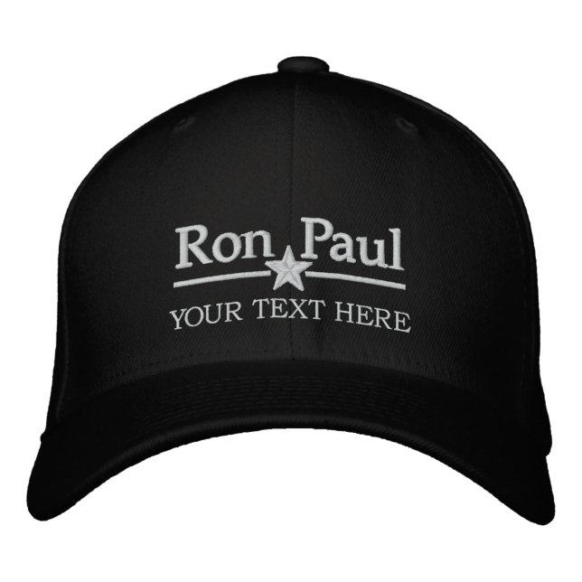 Ron Paul Personalisiert Text Bestickte Baseballkappe (Vorderseite)