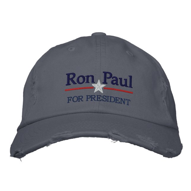 Ron Paul Personalisiert Text Bestickte Kappe (Vorderseite)