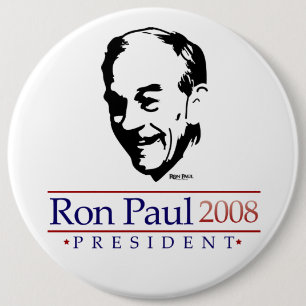 Ron Paul-Porträt-gigantischer Knopf Button