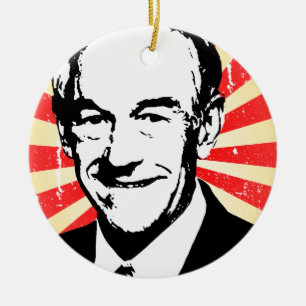 Ron Paul-Propaganda Keramik Ornament
