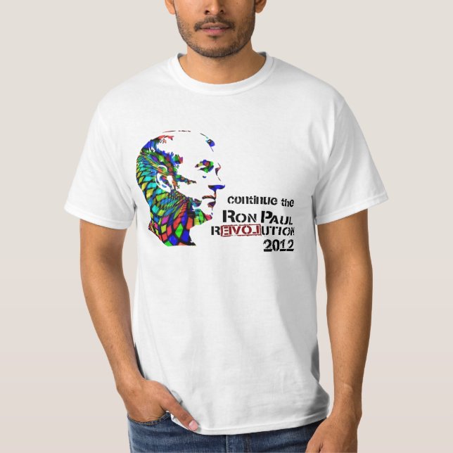 Ron Paul psychedelischer T - Shirt (Vorderseite)