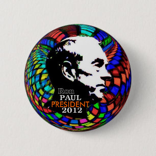 Ron Paul psychedelisches Button 2012