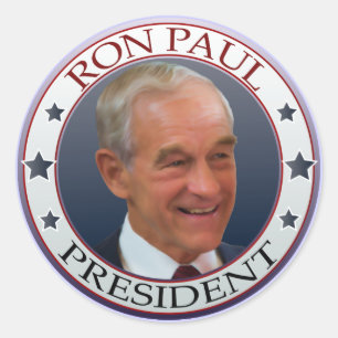 Ron Paul-Revers-Aufkleber Runder Aufkleber