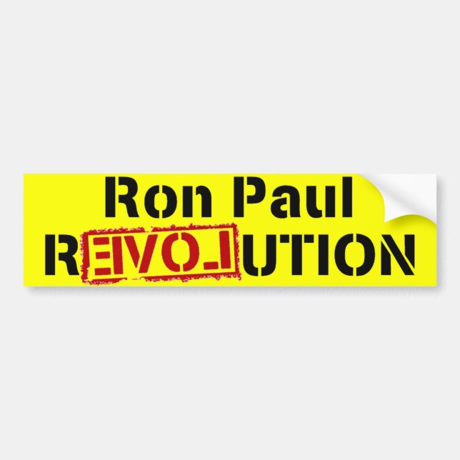 Ron Paul-Revolution Autoaufkleber (Vorne)