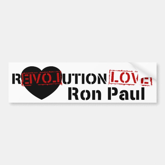Ron Paul-Revolution Autoaufkleber (Vorne)