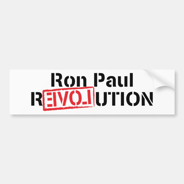Ron Paul Revolution Autoaufkleber (Vorne)