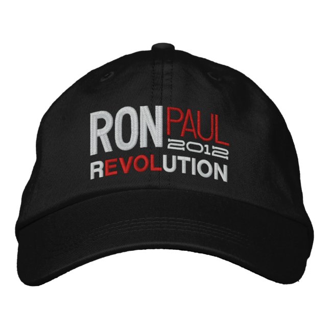 Ron Paul Revolution Bestickte Baseballkappe (Vorderseite)