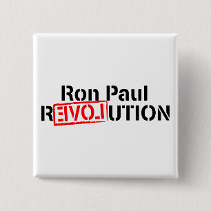 Ron Paul-Revolution fährt fort Button