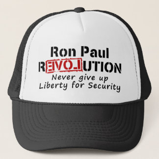 Ron Paul-Revolution geben nie Freiheit auf Truckerkappe