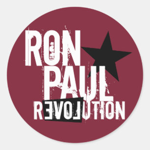 Ron Paul Revolution Runder Aufkleber