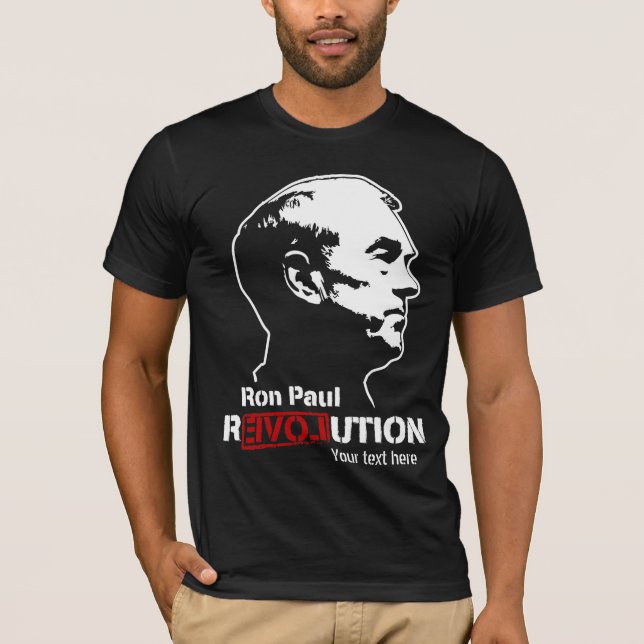 Ron Paul Revolutionpersonalisierter Hoodie T-Shirt (Vorderseite)