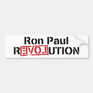 Ron Paul Revolutions-Autoaufkleber Autoaufkleber