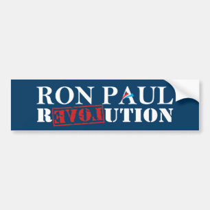 Ron Paul Revolutions-dunkelblauer Autoaufkleber
