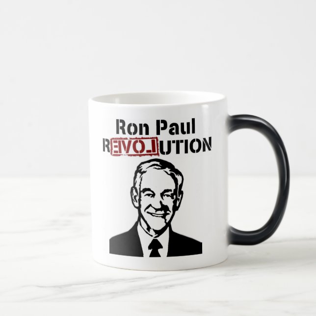 Ron Paul Revolutions-Kaffee/Tee-Tasse/Schale Verwandlungstasse (Rechts)