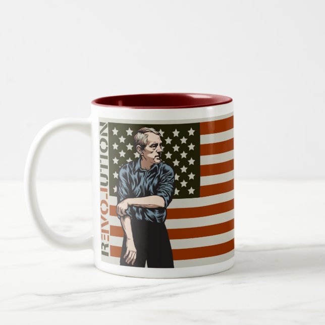 Ron Paul Revolutions-Tassen Zweifarbige Tasse (Links)