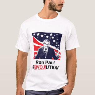 Ron Paul Revolutions-weißer T - Shirt-Mann T-Shirt