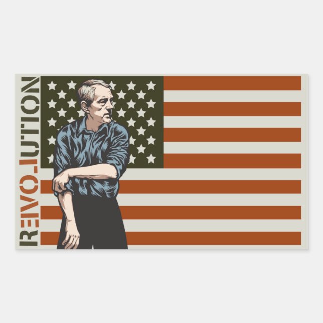 Ron Paul Rolling Sleeves Sticker Set (Vorderseite)