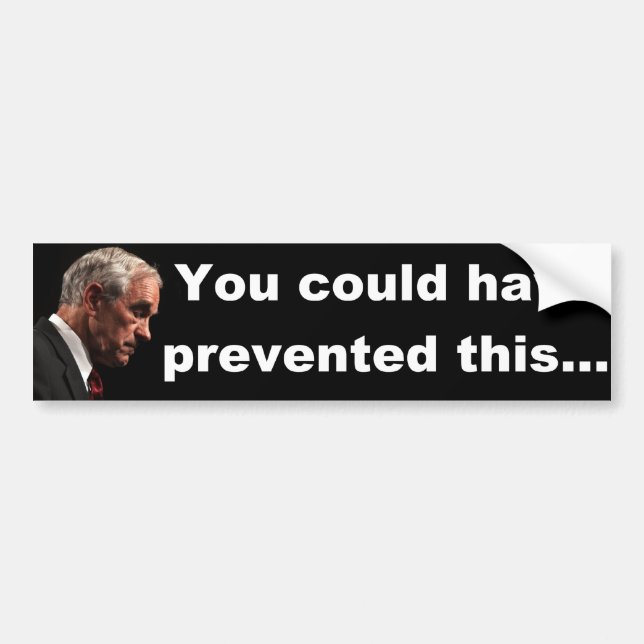 Ron Paul - Sie konnten dieses verhindert haben Autoaufkleber (Vorne)