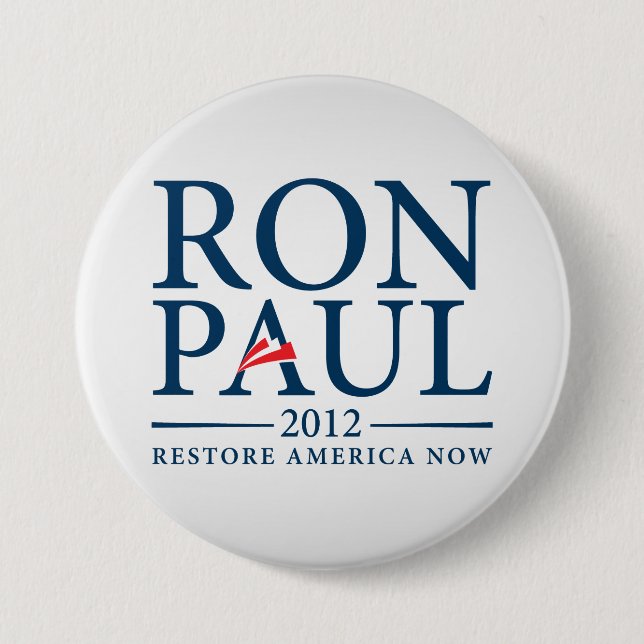 Ron Paul-Wiederherstellung Amerika knöpfen jetzt Button (Vorderseite)