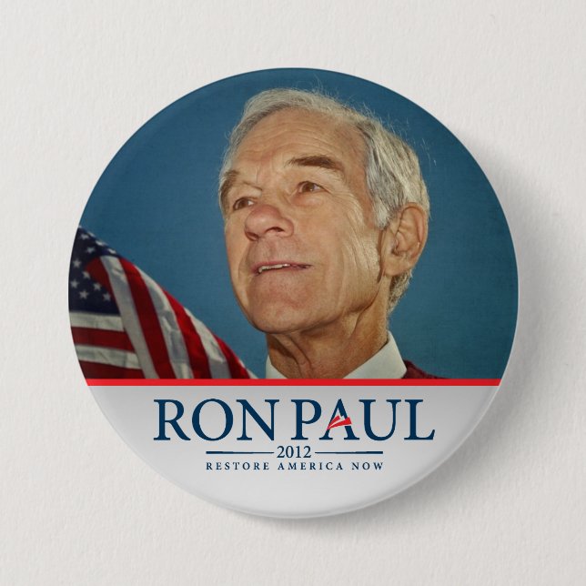 Ron Paul-Wiederherstellung Amerika knöpfen jetzt Button (Vorderseite)