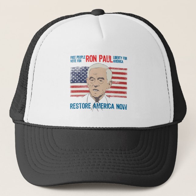 Ron Paul-Wiederherstellung Amerika Truckerkappe (Vorderseite)