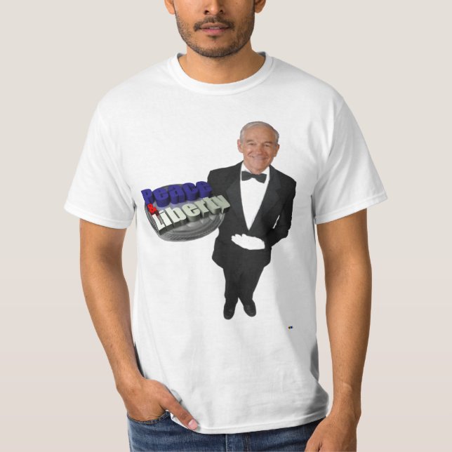 Ron Paulfrieden u. -freiheit T-Shirt (Vorderseite)