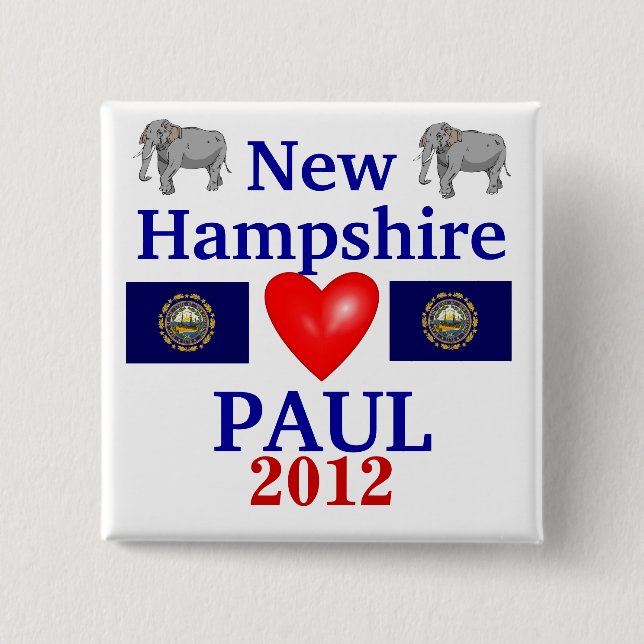 Ron PaulNew Hampshire 2012 Button (Vorderseite)