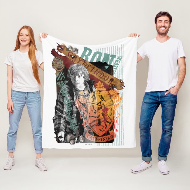 Ron Weasley Collage 1 Fleecedecke (Beispiel)