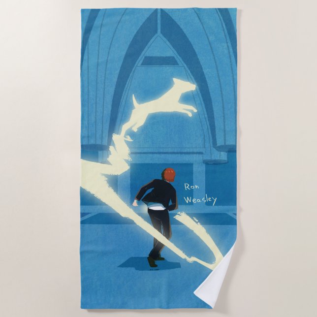 Ron Weasley Patronus Gemälde Strandtuch (Vorderseite)