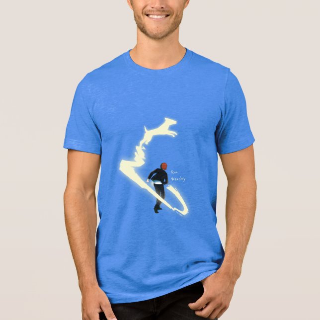 Ron Weasley Patronus Gemälde Tri-Blend Shirt (Vorderseite)