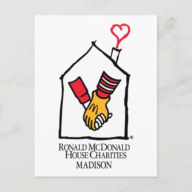 Ronald McDonald Hands Postkarte (Vorderseite)