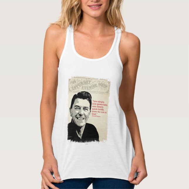 Ronald Reagan Zitat Tank Top (Vorderseite)