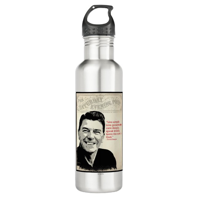 Ronald Reagan Zitat Trinkflasche (Vorderseite)