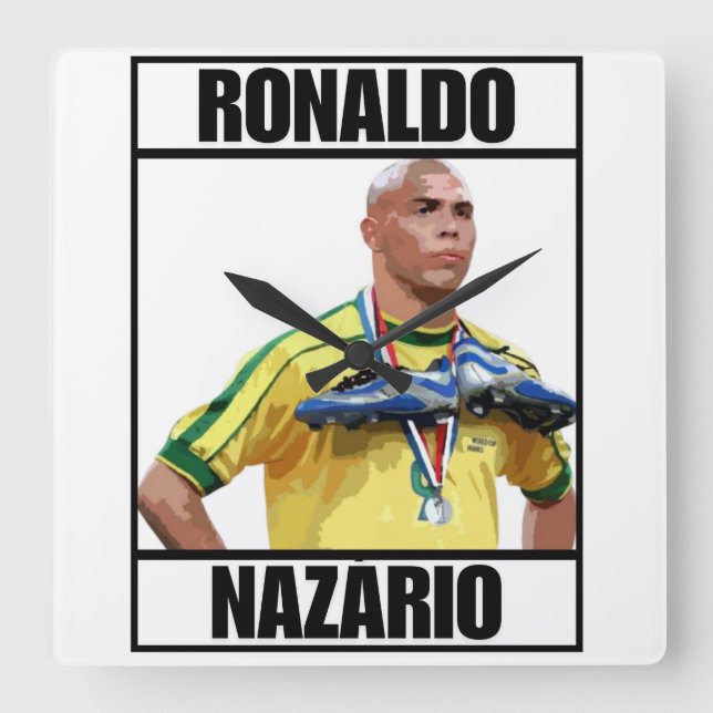 Ronaldo Quadratische Wanduhr (Vorderseite)