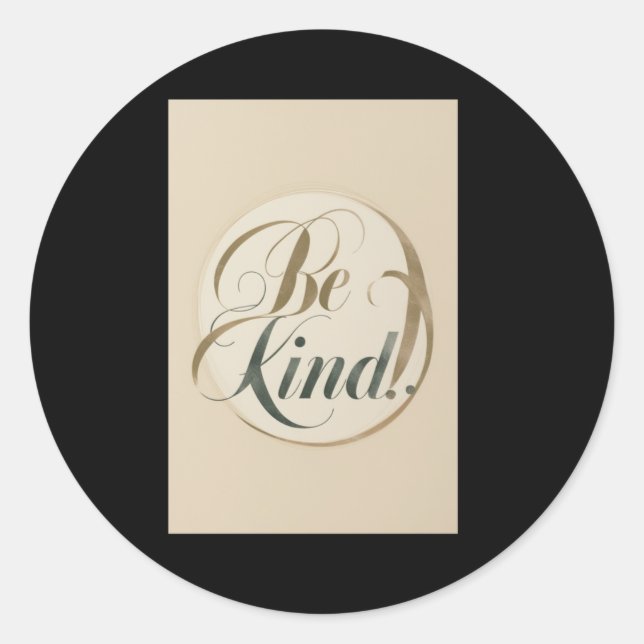 Rond 001 Be Kind Sticker (Devant)