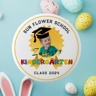 Rond 10 Cm Badge de fin d'études de maternelle photo personna