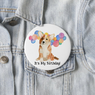 Rond 10 Cm Editable "C'est mon anniversaire !" Badge