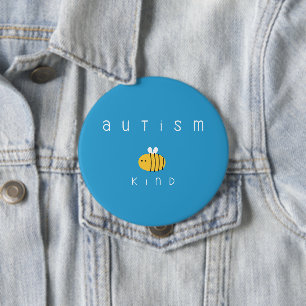 Rond 10 Cm sensibilisation sur l'autisme. sois gentil. Badge