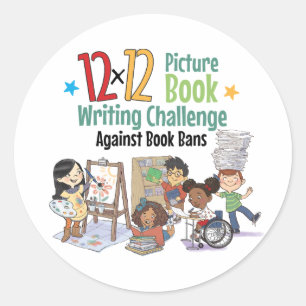 Rond 12 x 12 Contre Sticker D'Interdictions De Livres