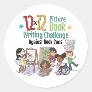 Rond 12 x 12 Contre Sticker D'Interdictions De Livres