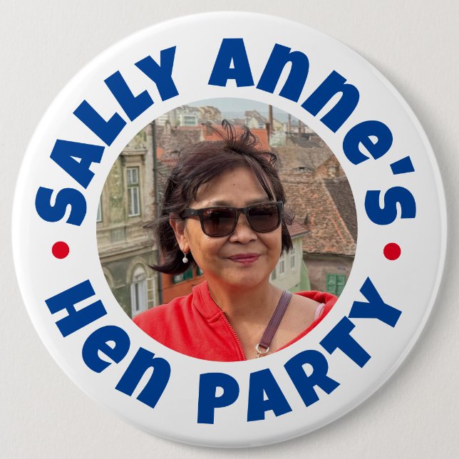 Rond 15,2 Cm Badge bouton de fête de jeune fille (Devant)