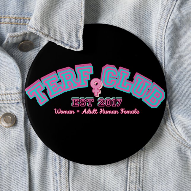Rond 15,2 Cm badge club TERF (En situation)