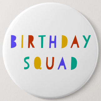 Rond 15,2 Cm Badge de la brigade d'anniversaire pour les enfant