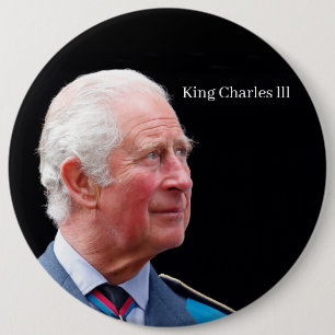Rond 15,2 Cm Badge King Charles