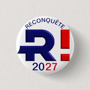 Rond 2,50 Cm Badge 32 mm, Reconquête 2027