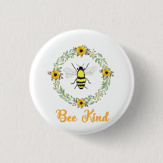 Rond 2,50 Cm Badge Bee Kind Bee