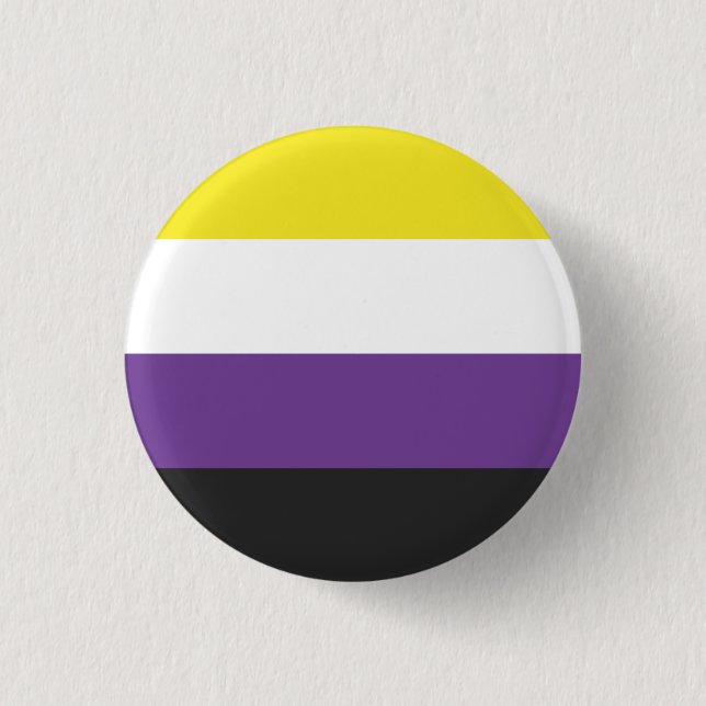 Rond 2,50 Cm Badge de broche non binaire (Devant)