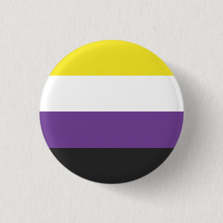 Rond 2,50 Cm Badge de broche non binaire