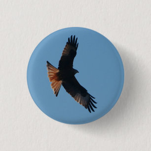 Rond 2,50 Cm Badge de cerf-volant rouge