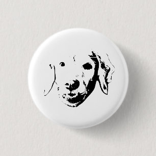 Rond 2,50 Cm Badge de chiot joyeux